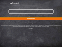 Tablet Screenshot of cafe-zero.de